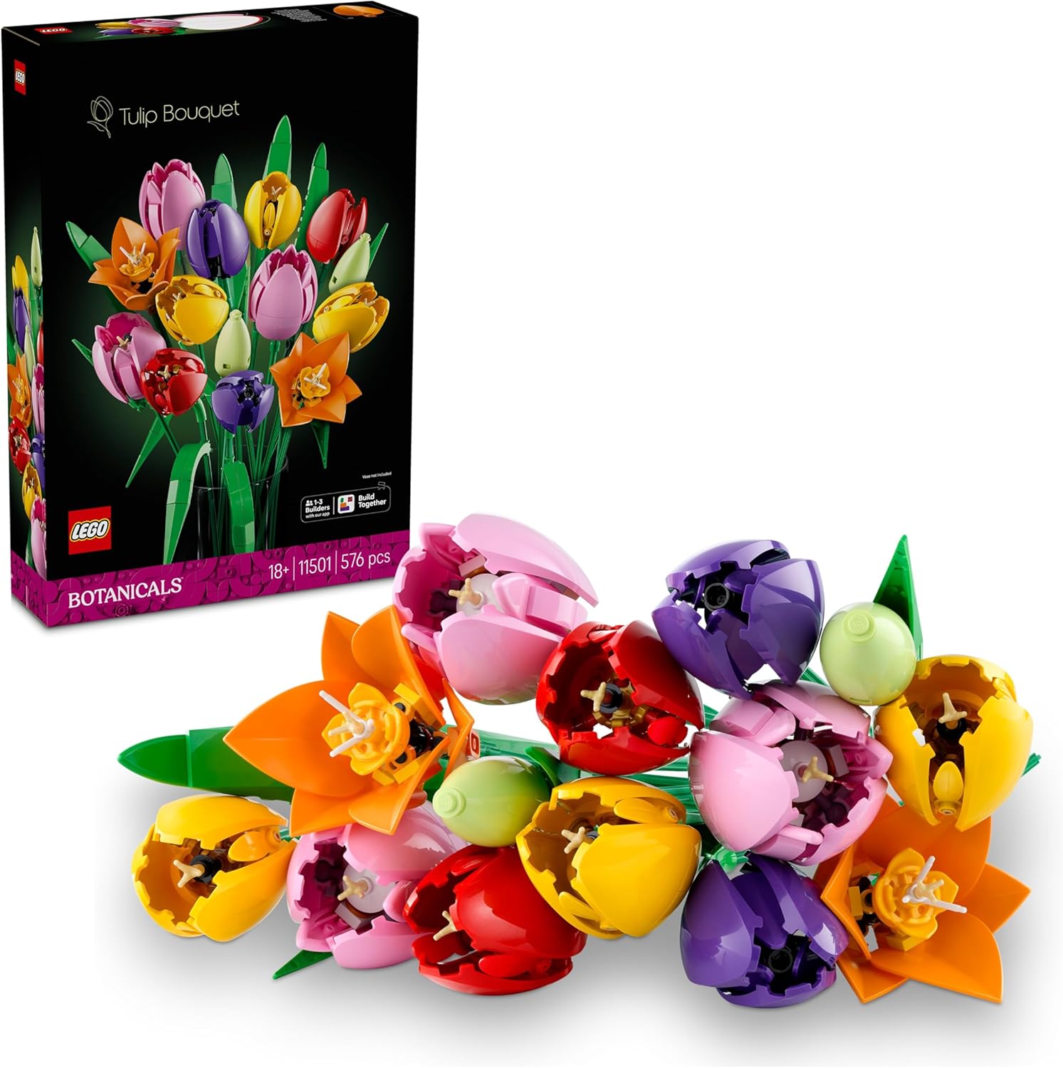 Lego Botanicals Bouquet di Tulipani - Fiori Finti 11501 - immagine 1