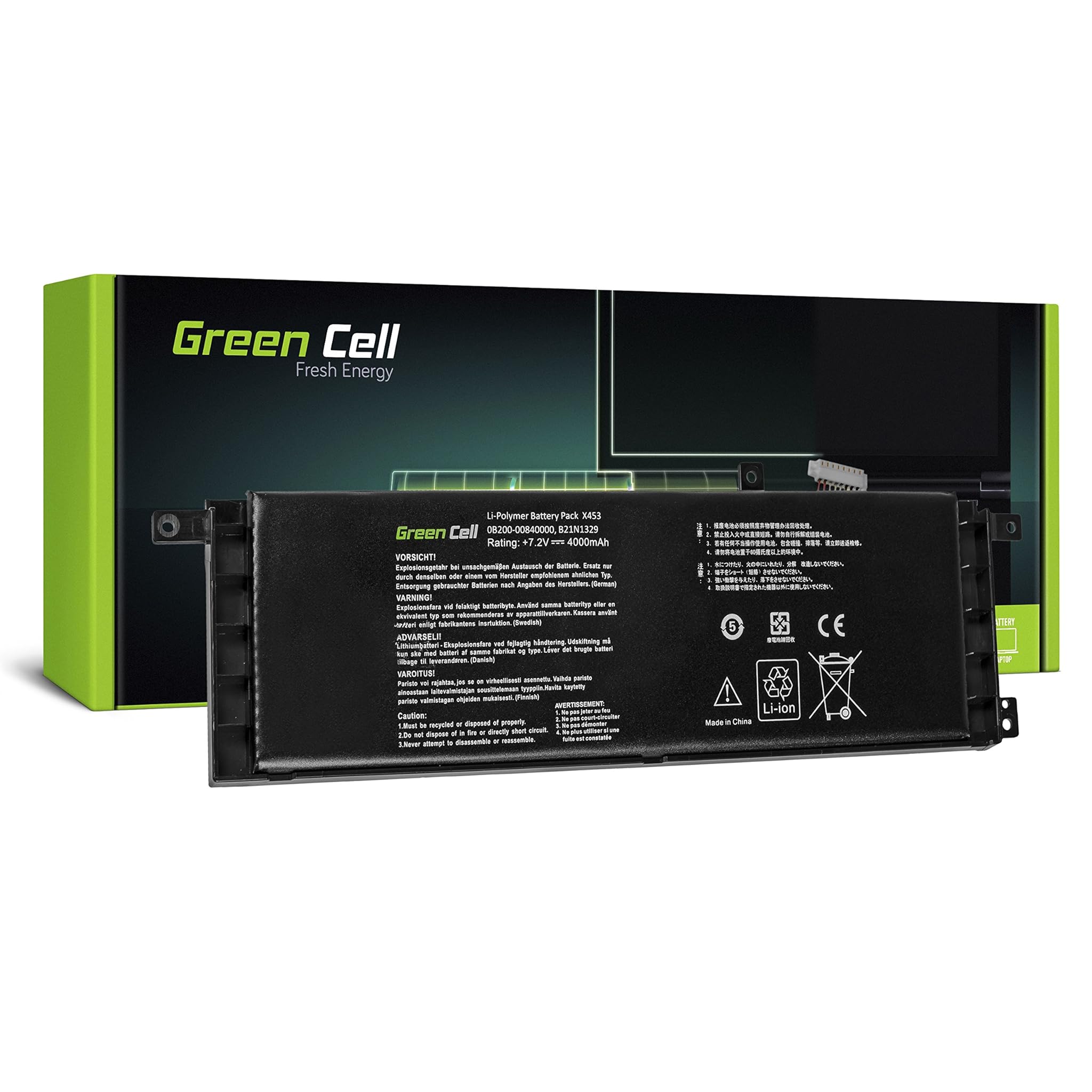 Green Cell Batteria B21N1329 per ASUS F553 X553 X453