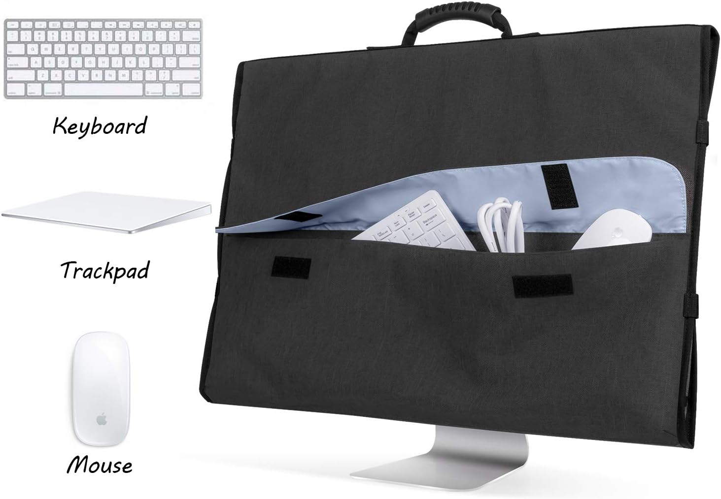 Curmio Borsa da Viaggio per Apple iMac 21.5", Nero - immagine 2