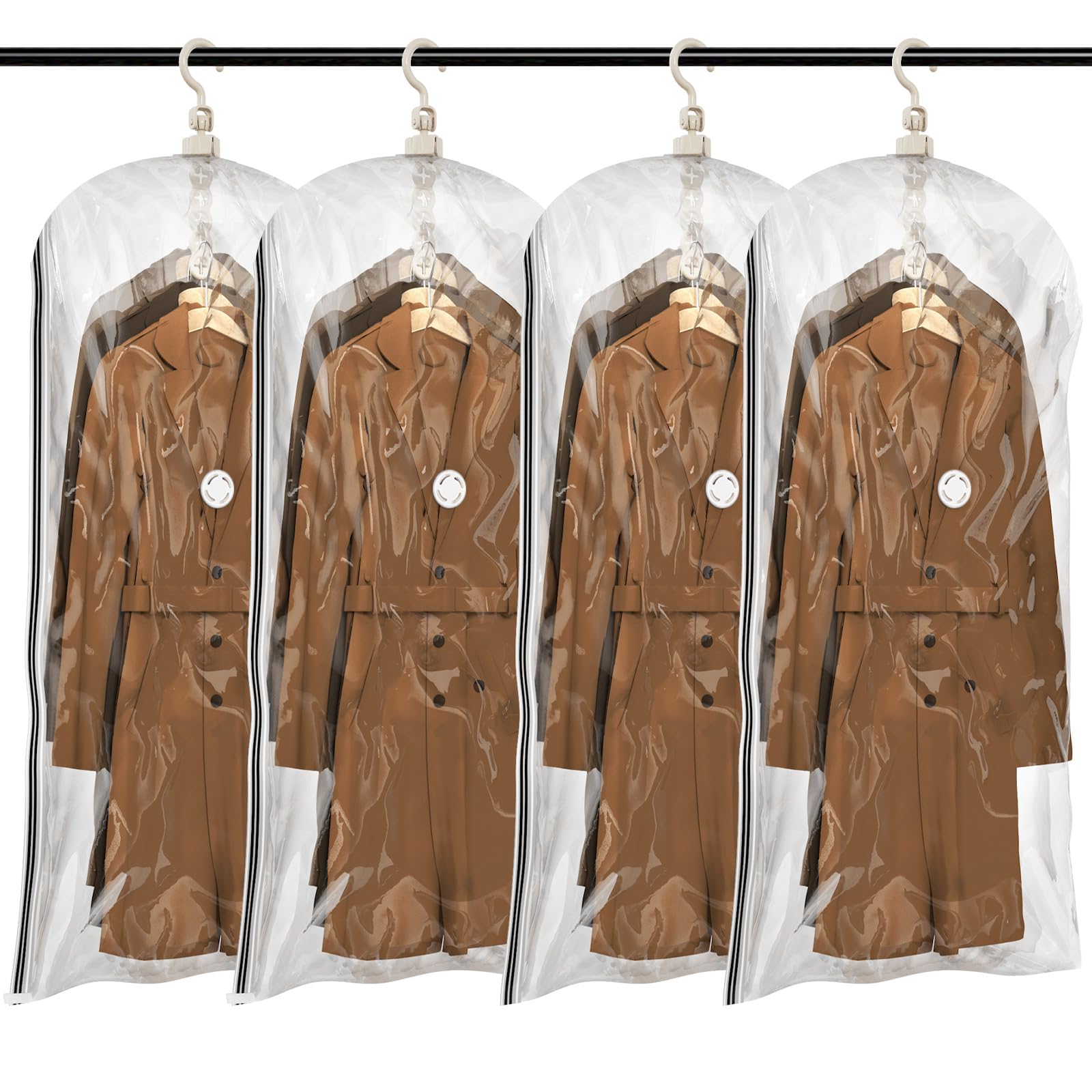 Taili Buste Sottovuoto Vestiti da Appendere 4 Pz