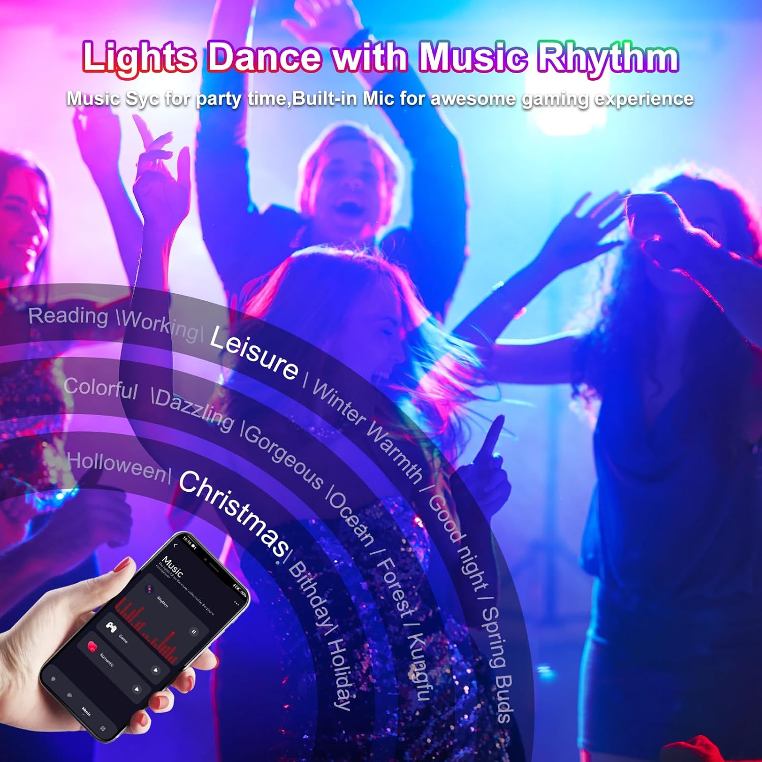 Faretto LED RGB Esterno Smart 100W IP66 - immagine 2