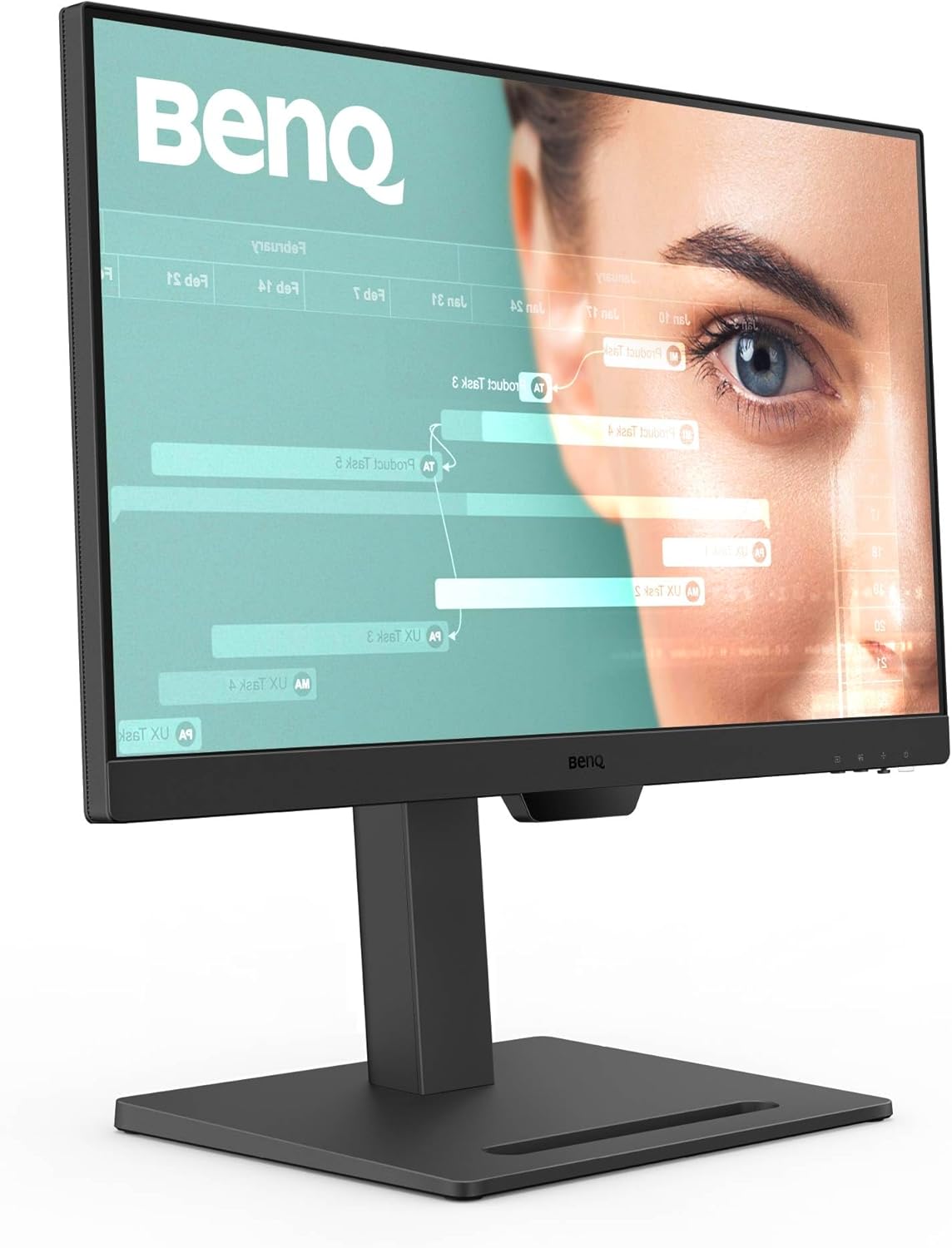 BenQ GW2490T 23,8" IPS 1080p Home Office Monitor, FHD, 100 Hz, ergonomisch design, 99% sRGB, VESA, HDMI, DP, B.I., Flicker Free, Low Blue Light, ePaper, Coding-modus, TÜV Rheinland Certified - immagine 2