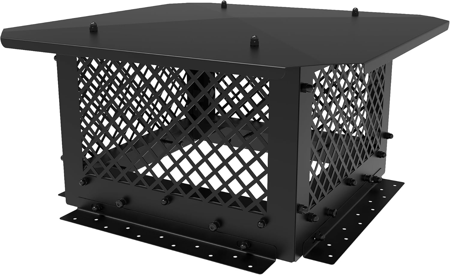 Hahaemall Tappo per Camino 35.6x35.6cm, Nero