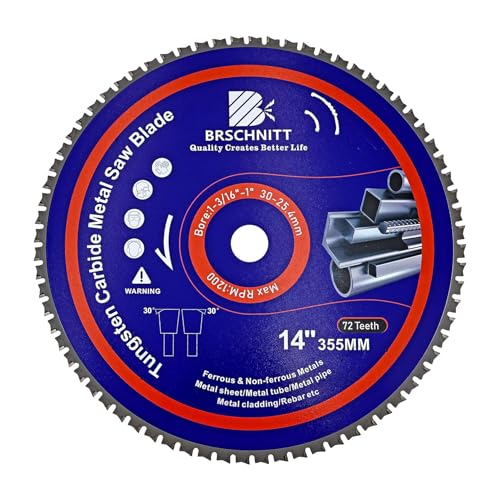 Lama per Sega Circolare in Metallo 355 mm 72T TCT