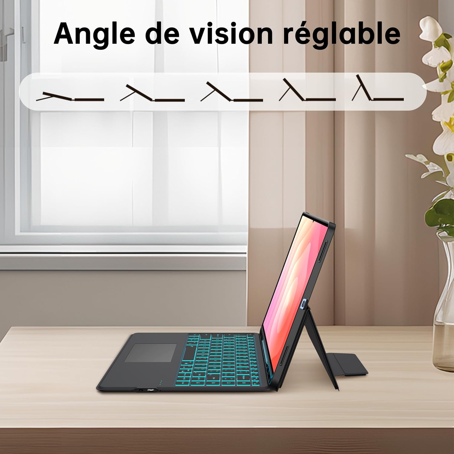 Tastiera AZERTY per Samsung Galaxy Tab Ultra 14.6", Nero - immagine 5