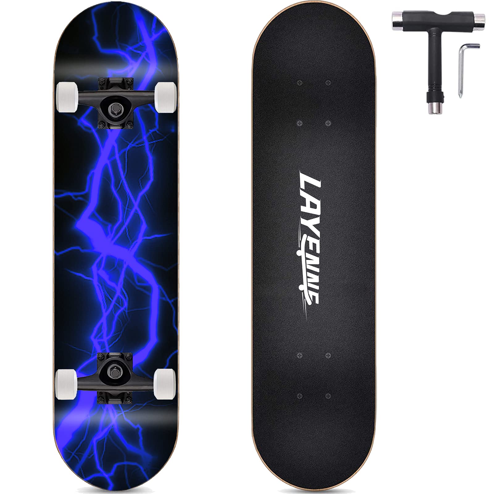 Layenne Skateboard Completo Professionale 31x8"