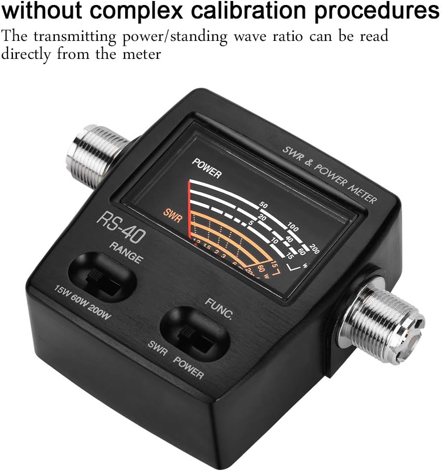 SWR/Misuratore di Potenza, 200W Mini segmento UV VHF UHF ad Onda stazionaria e misuratore di Potenza, misuratore di Onde stazionarie per Radio bidirezionale Radio bidirezionale - immagine 3