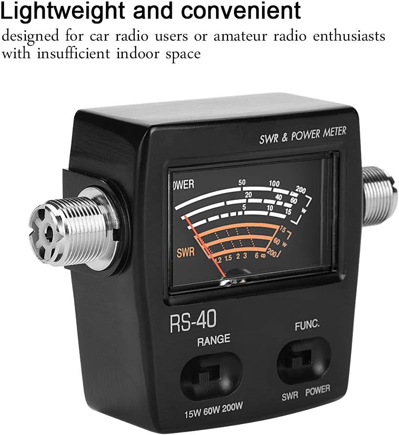 SWR/Misuratore di Potenza, 200W Mini segmento UV VHF UHF ad Onda stazionaria e misuratore di Potenza, misuratore di Onde stazionarie per Radio bidirezionale Radio bidirezionale - immagine 4