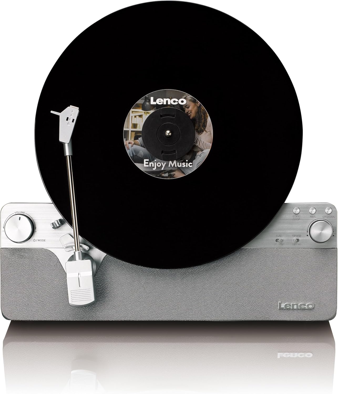 Lenco LSA-071SI - Giradischi Verticale Automatico, Argento - immagine 1