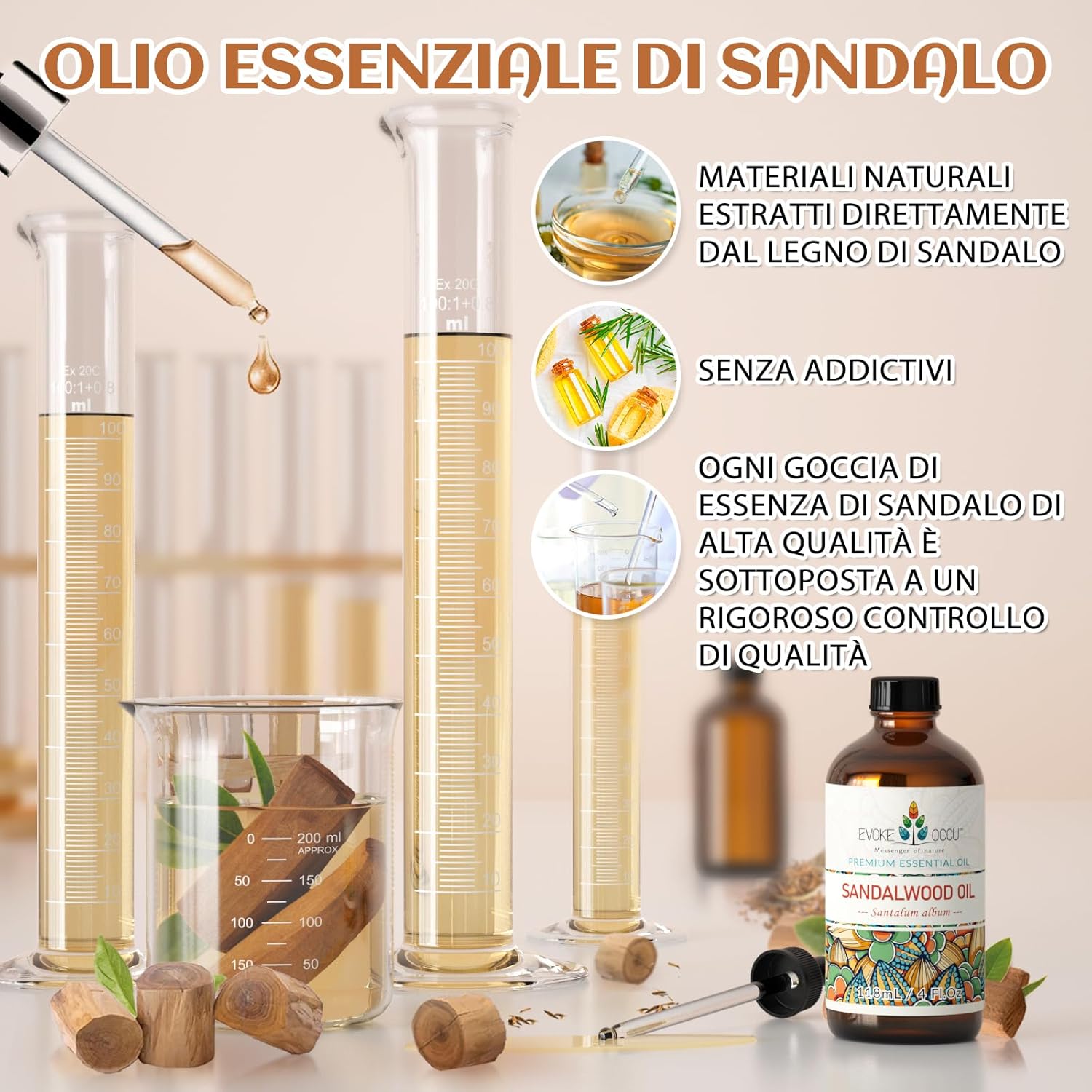 EVOKE OCCU Olio Essenziale Sandalo 118ml - immagine 4