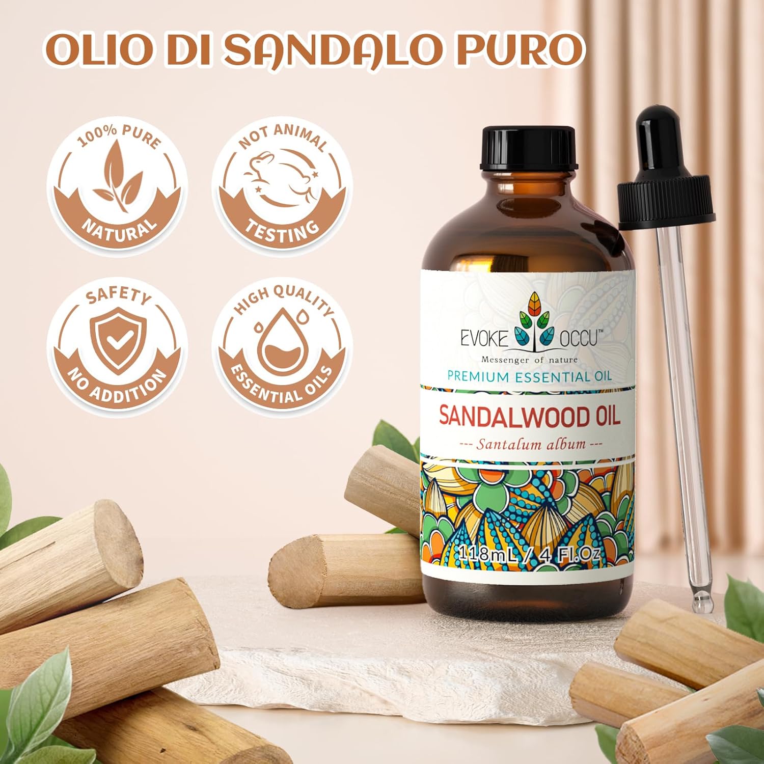 EVOKE OCCU Olio Essenziale Sandalo 118ml - immagine 6