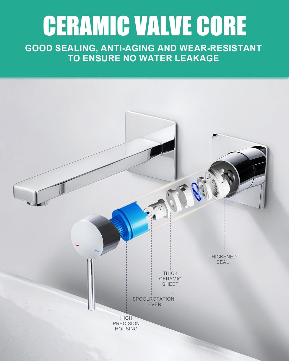 Arcora Rubinetto da Bagno a Incasso, Oro - immagine 3