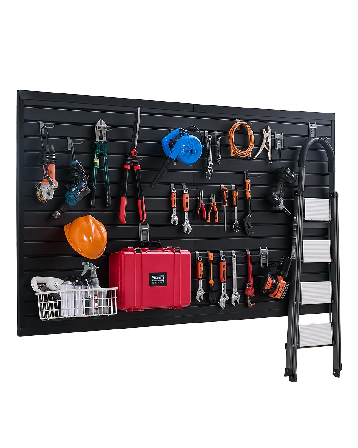 VEVOR Pannelli a Doghe per Garage Modulari, Nero - immagine 1