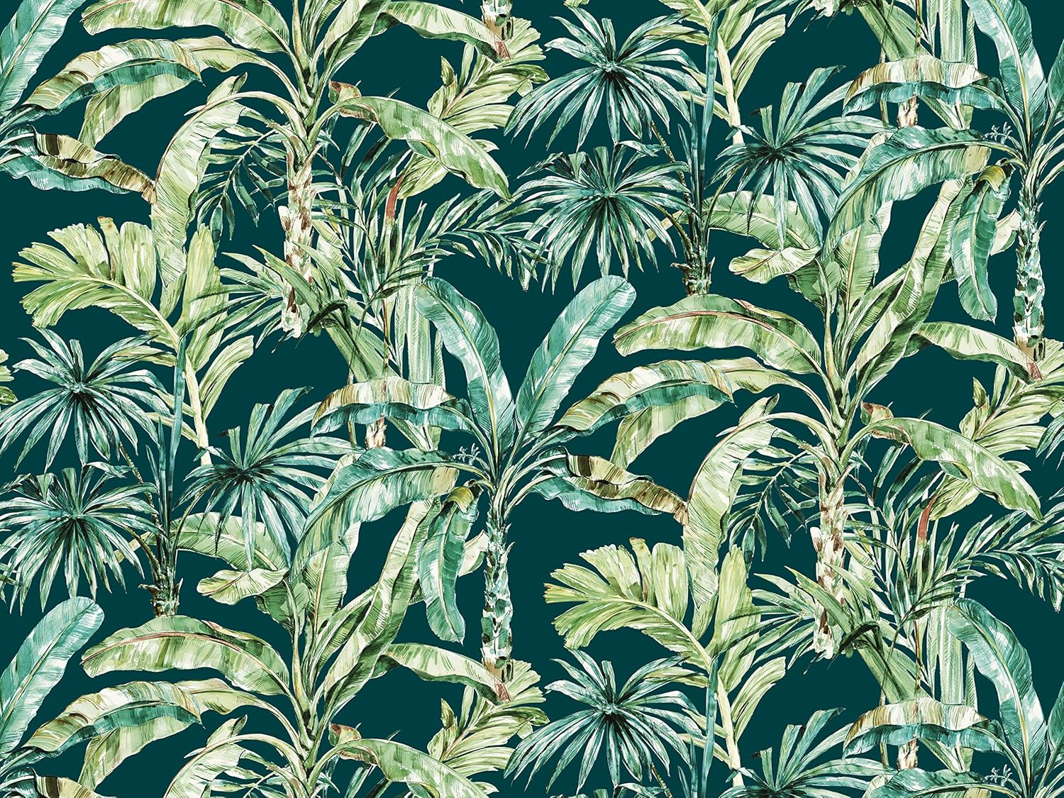 Rasch WTD 485868 - Carta da Parati Fotografica Palme, Verde