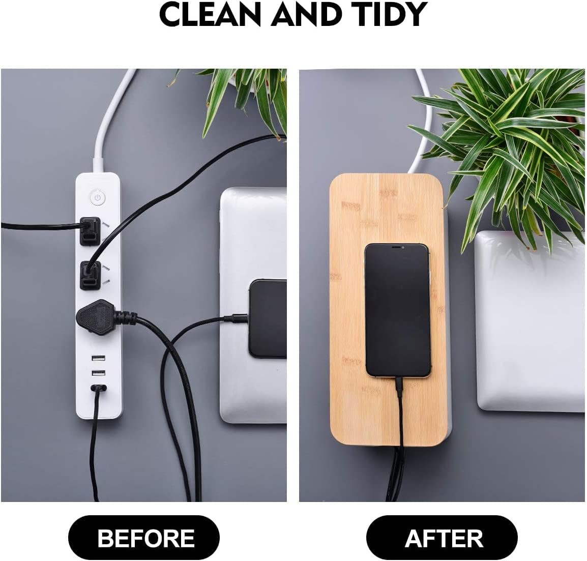 Senenqu Set 3 Scatole Porta Cavi Nere - immagine 4