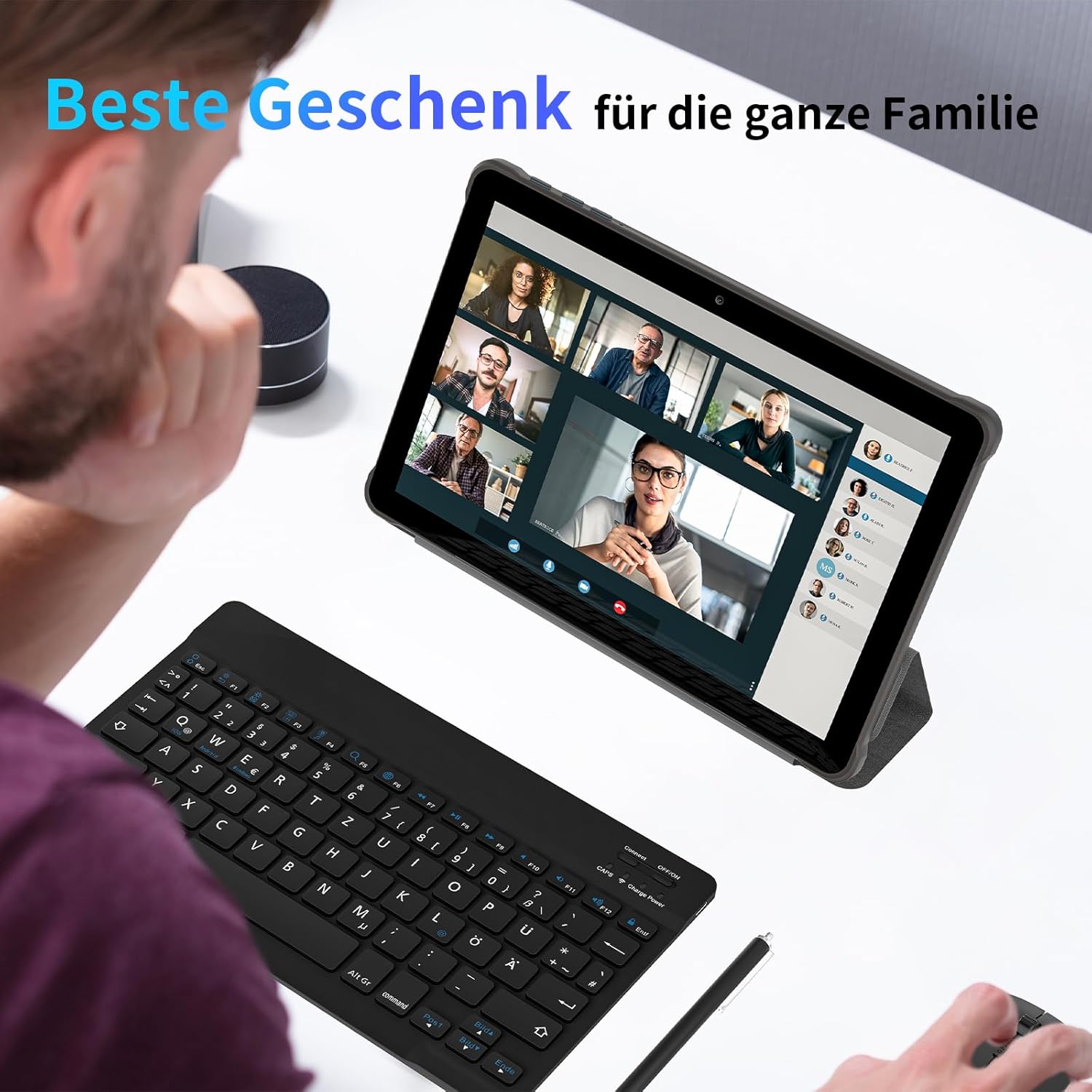 Tablet 10 pollici Android 15 Octa-Core 64GB con Tastiera - immagine 7