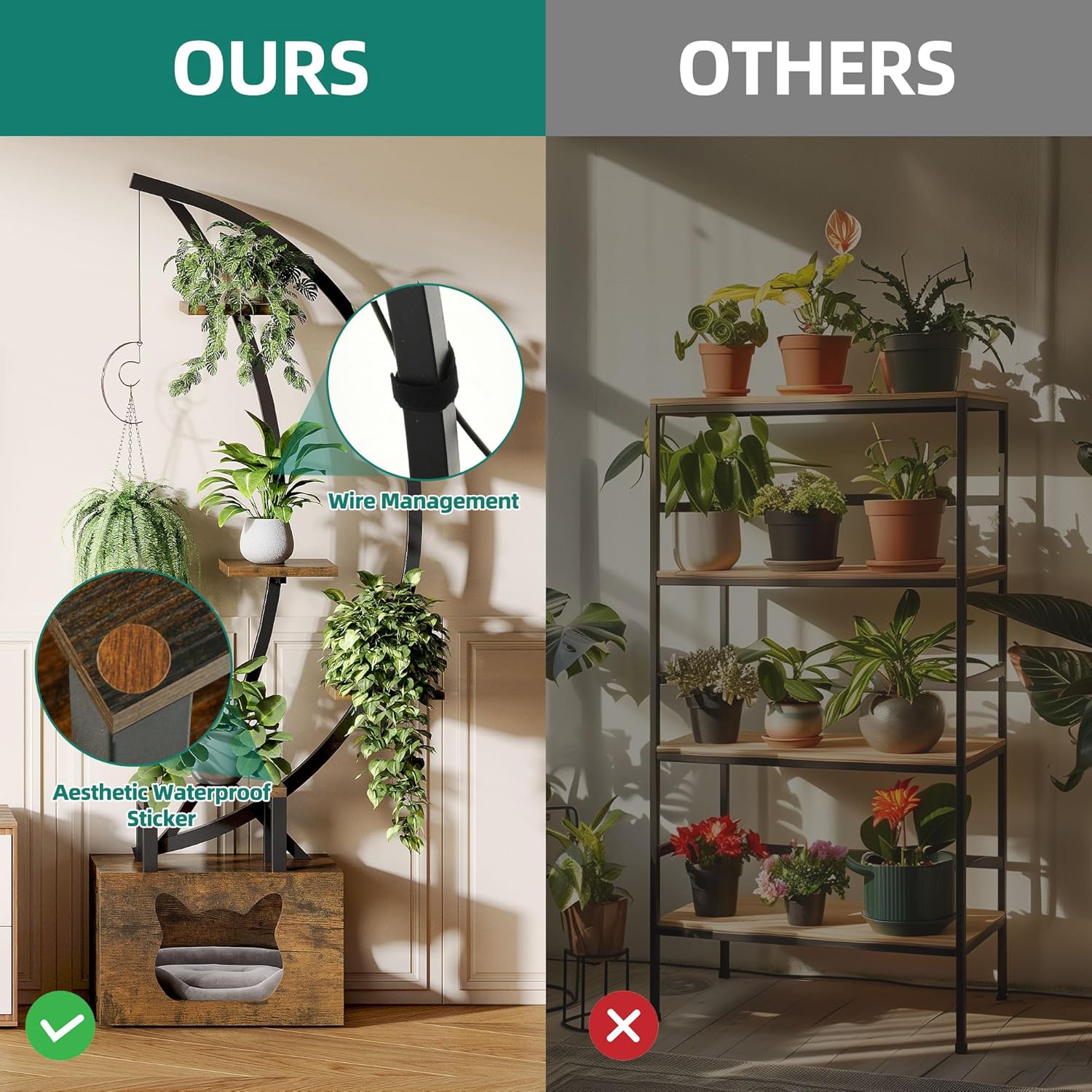 Yitahome Supporto per Piante da Interno con Luci LED - immagine 5