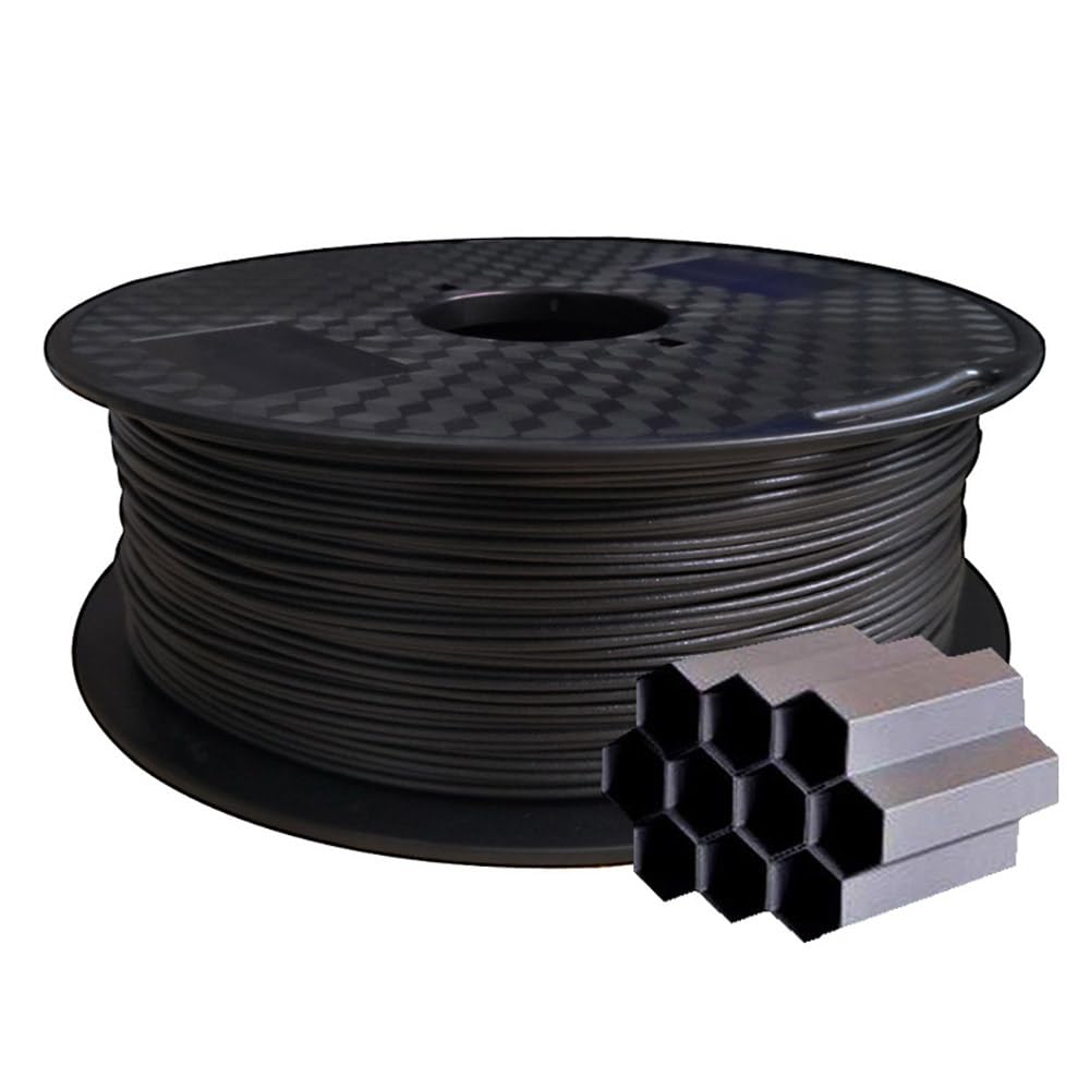 Cc3d PETG - Filamento Fibra di Carbonio 1.75mm 1kg, Nero