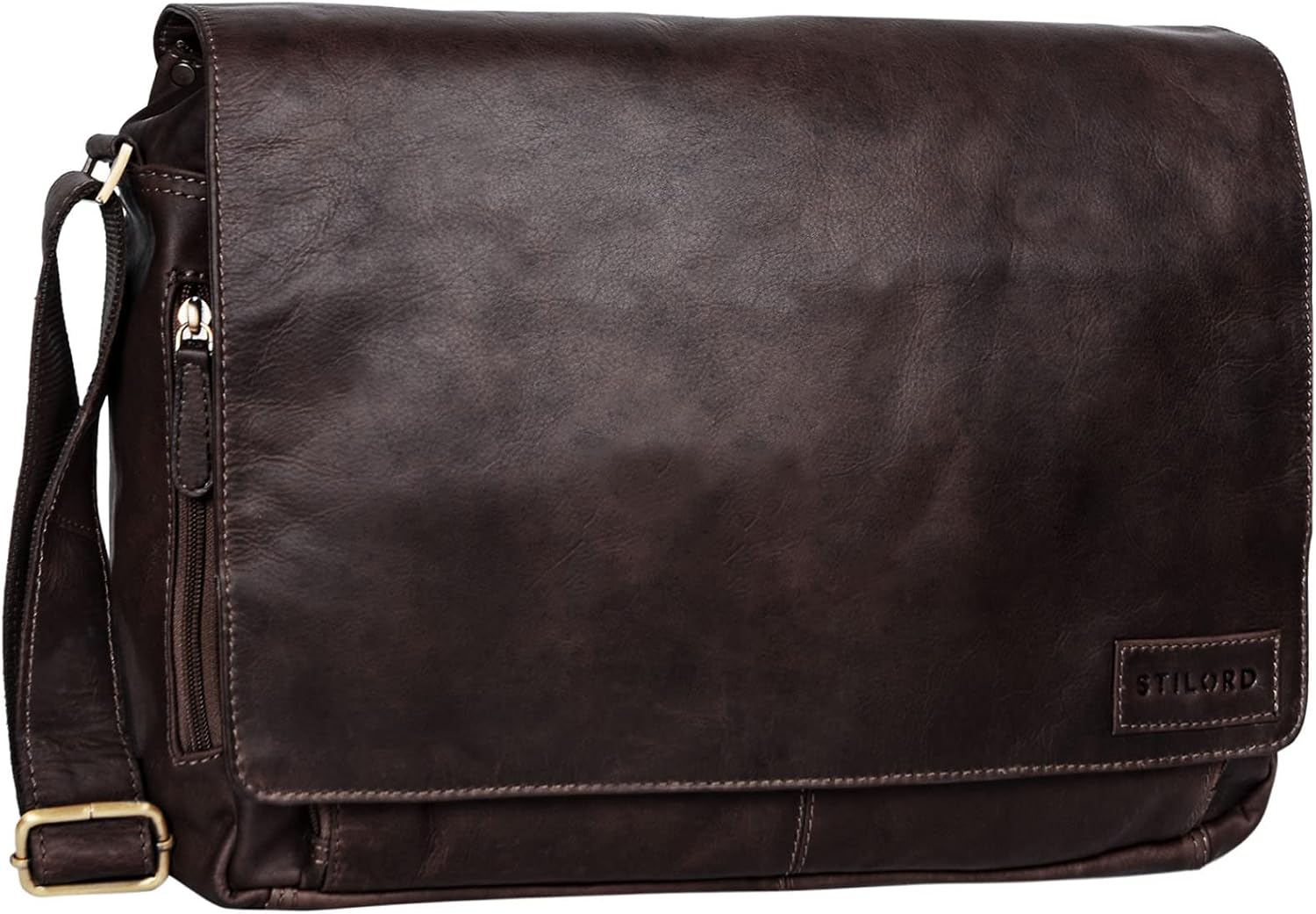 STILORD 'Rick' Borsa a tracolla Vintage in pelle - immagine 1