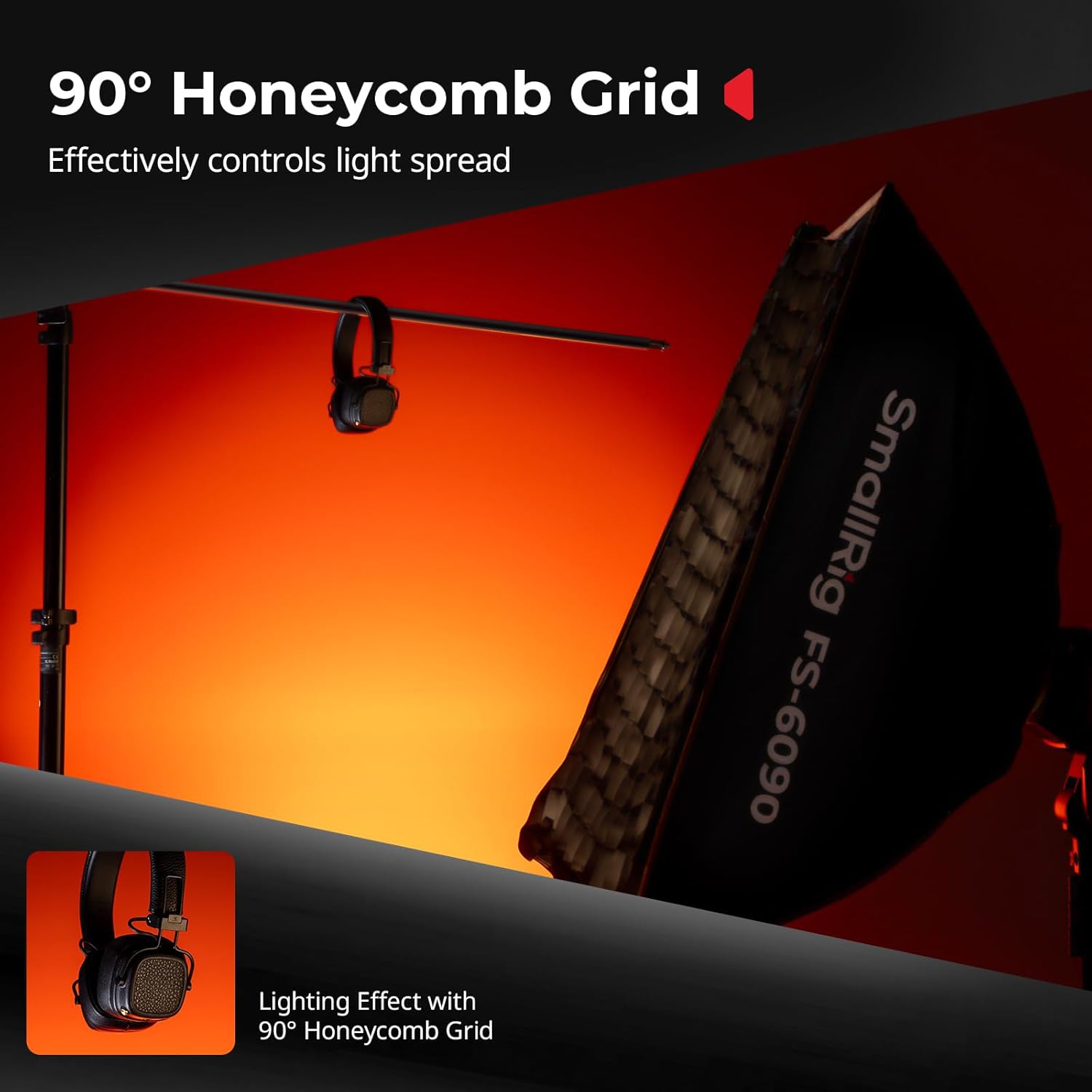 SMALLRIG FS-6090 Quick-Setup Folding Strip Softbox 5369 - immagine 7