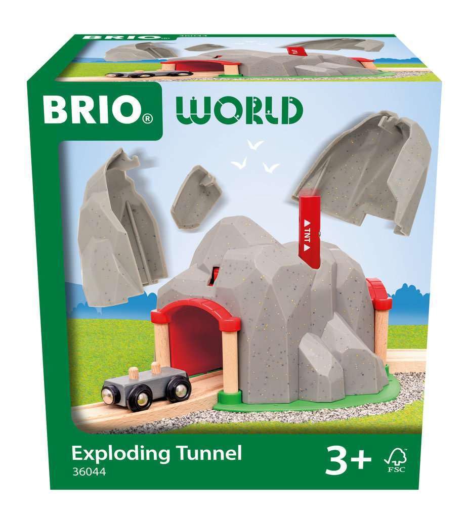 BRIO World - Set Galleria Esplosiva per Trenino in Legno