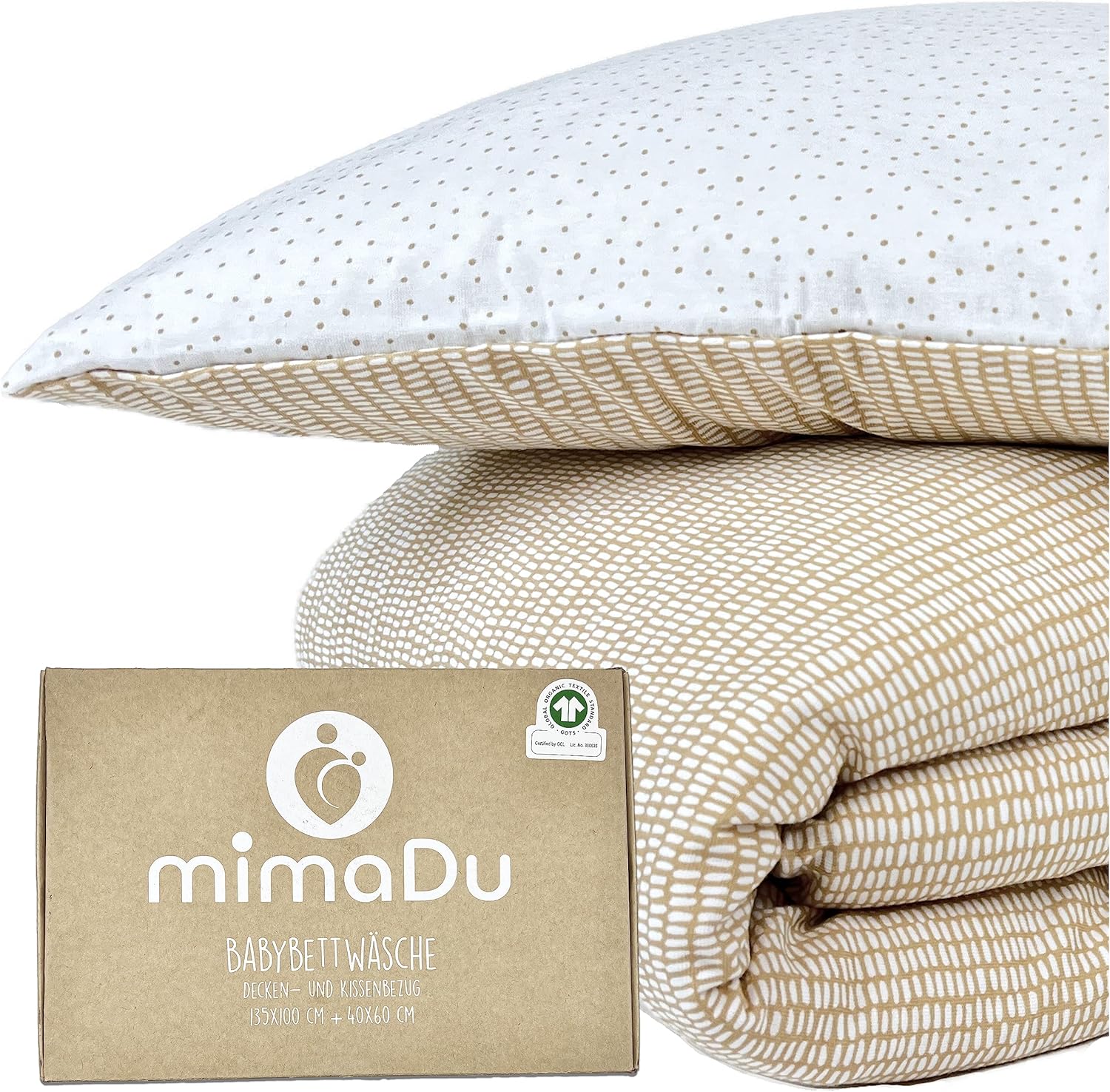 Mimadu Biancheria da Letto per Bambini 100x135 cm, Boho