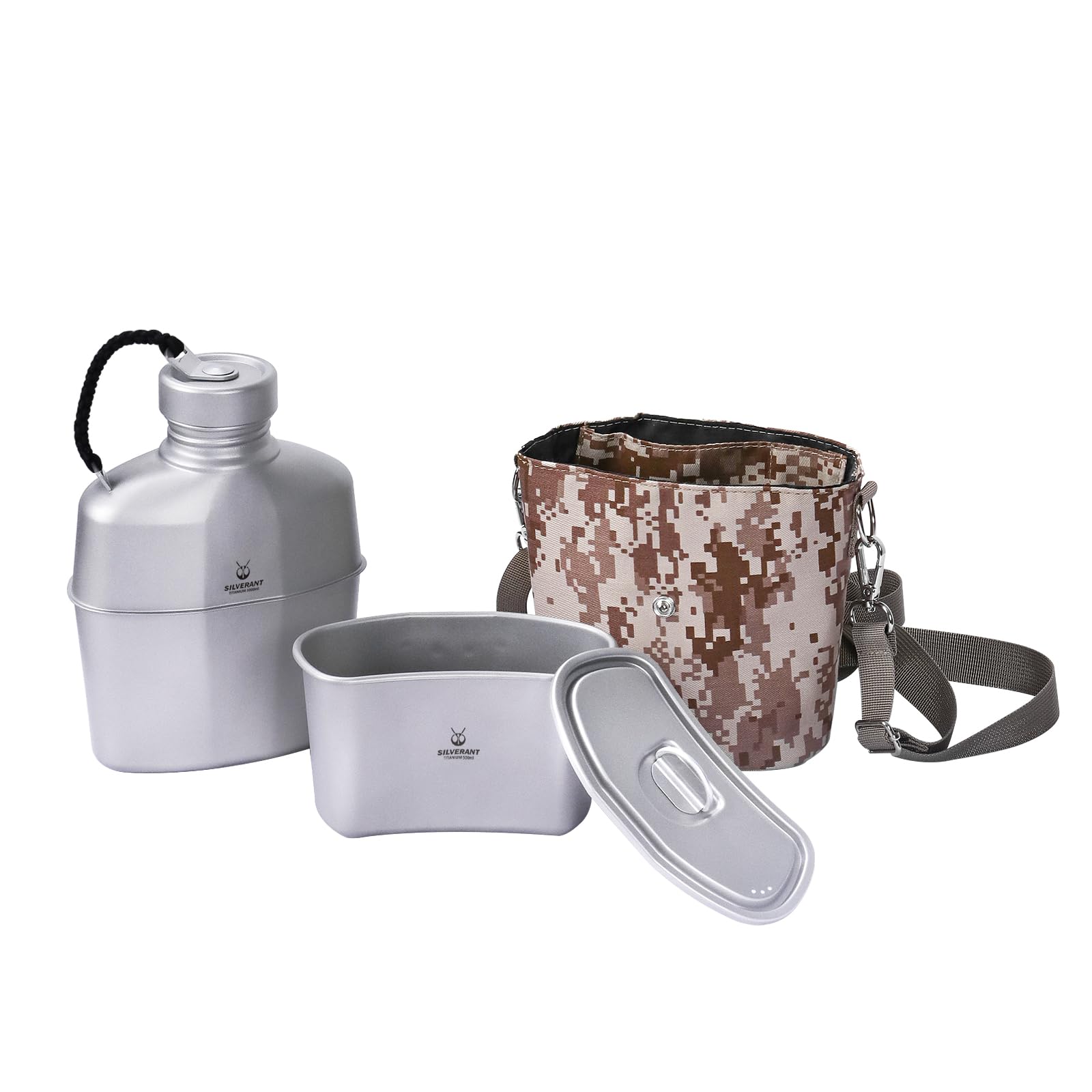 Silverant Kit Mensa Militare in Titanio 1000ml