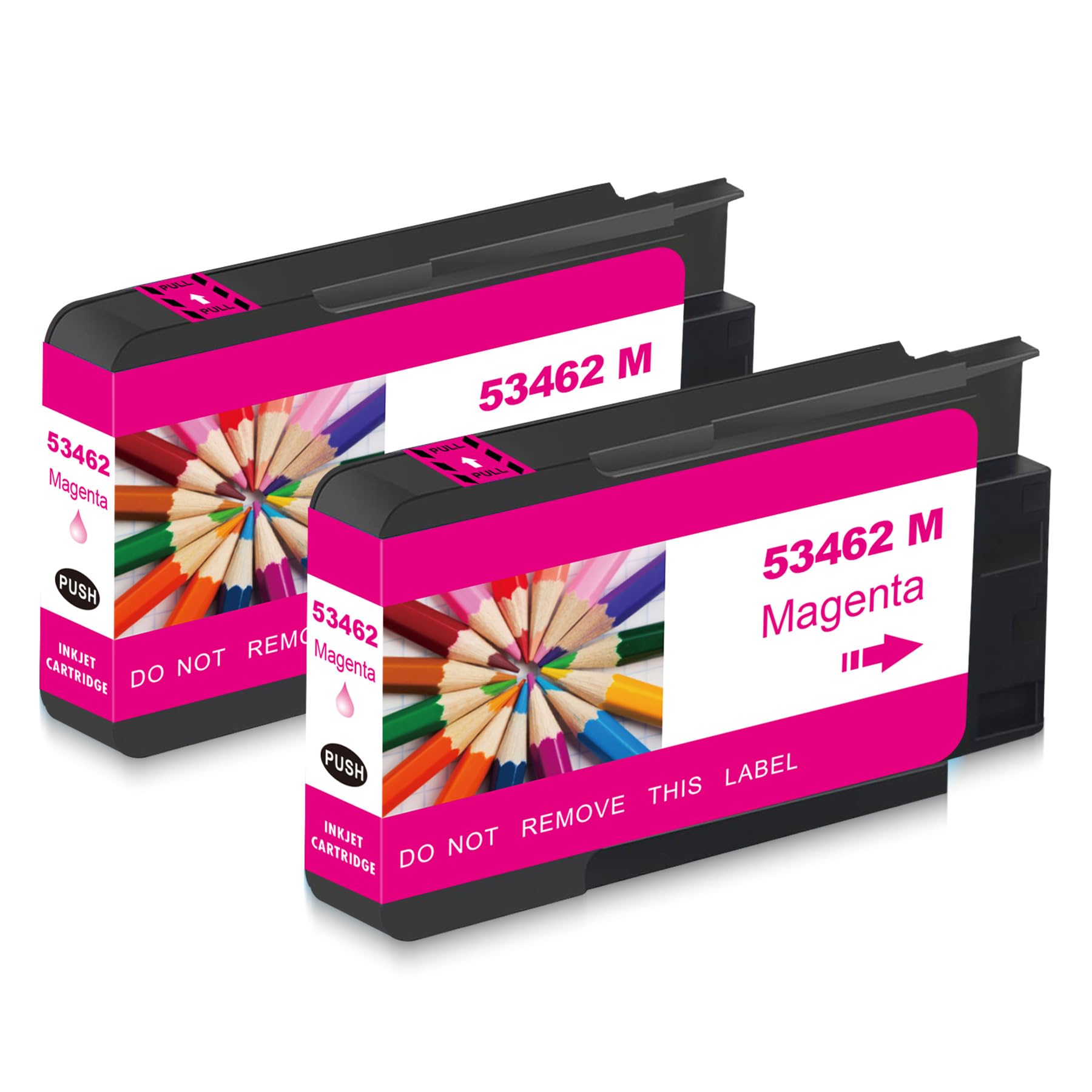 Yongairuink Compatible Primera 53462 Inchiostro giallo compatibile per Primera 53465 per stampante Primera LX1000 LX2000 Color Label (2 Magenta)