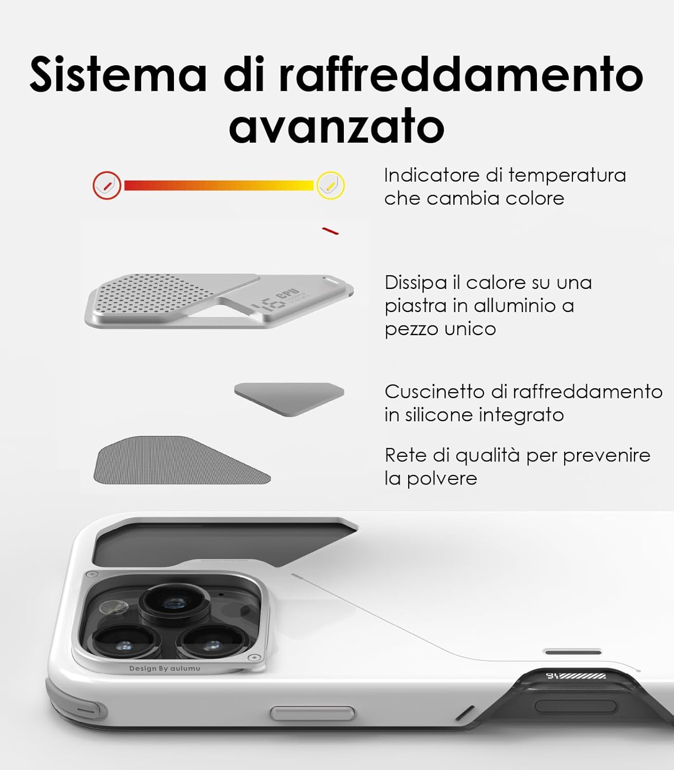 Aulumu A16 Cover Antiurto per iPhone 16 Pro Max - immagine 4