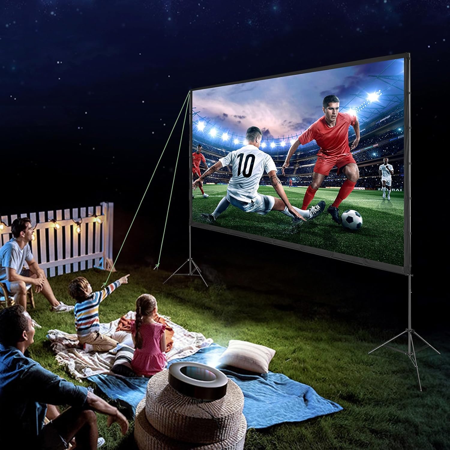 Vevor Supporto con Schermo Proiezione Manuale 150" 16:9 - immagine 8