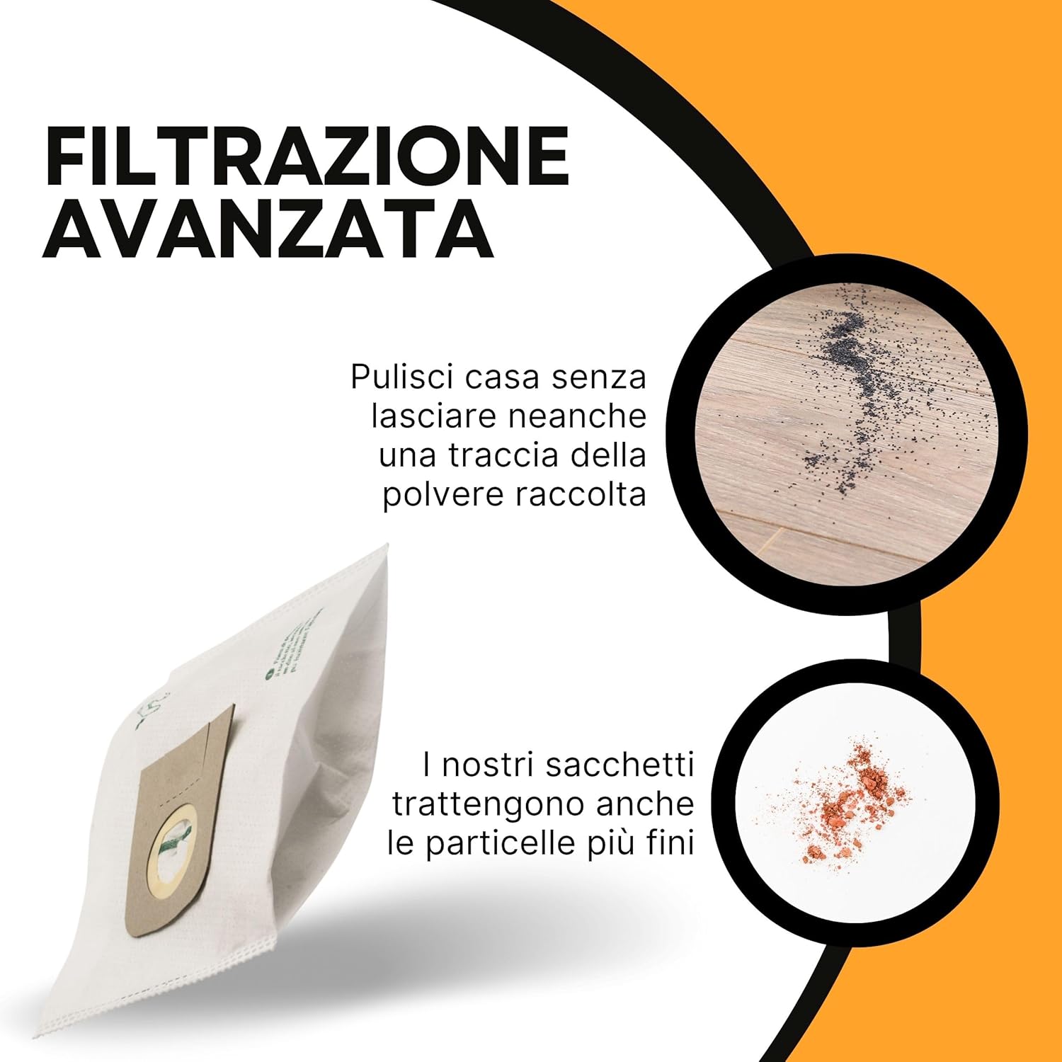 8 Sacchetti Aspirapolvere Rowenta Compatibili - Modello RW20 TNT - immagine 4