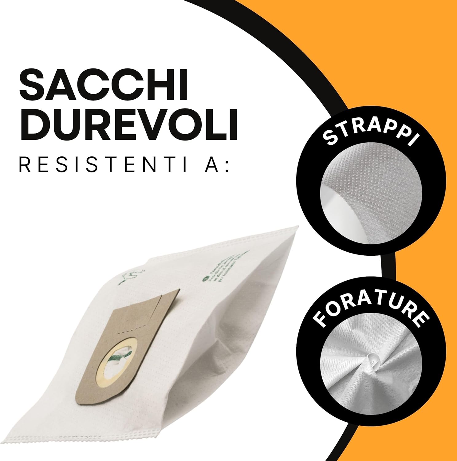 8 Sacchetti Aspirapolvere Rowenta Compatibili - Modello RW20 TNT - immagine 5