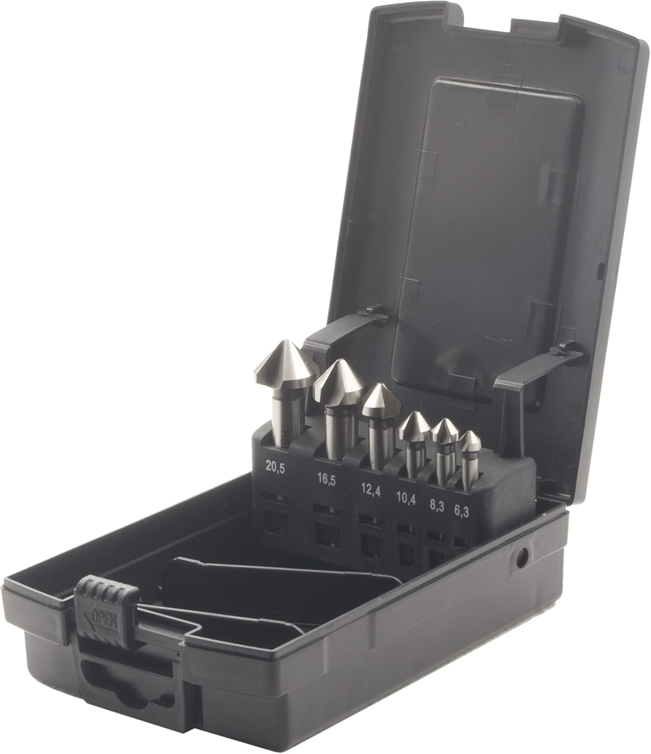 Krino 01270107 - Set Svasatori HSS Per Acciaio e Metalli - 6 Pezzi