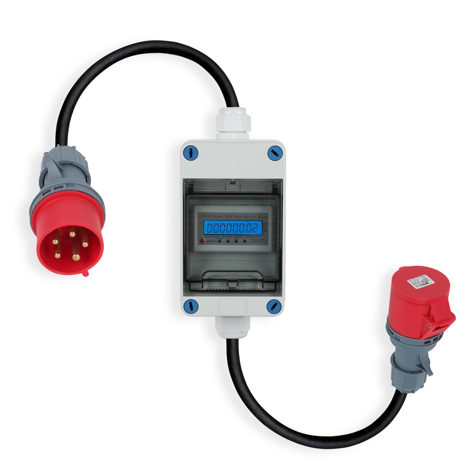 Contatore di Corrente Digitale MID 2024 CEE IP55 16A