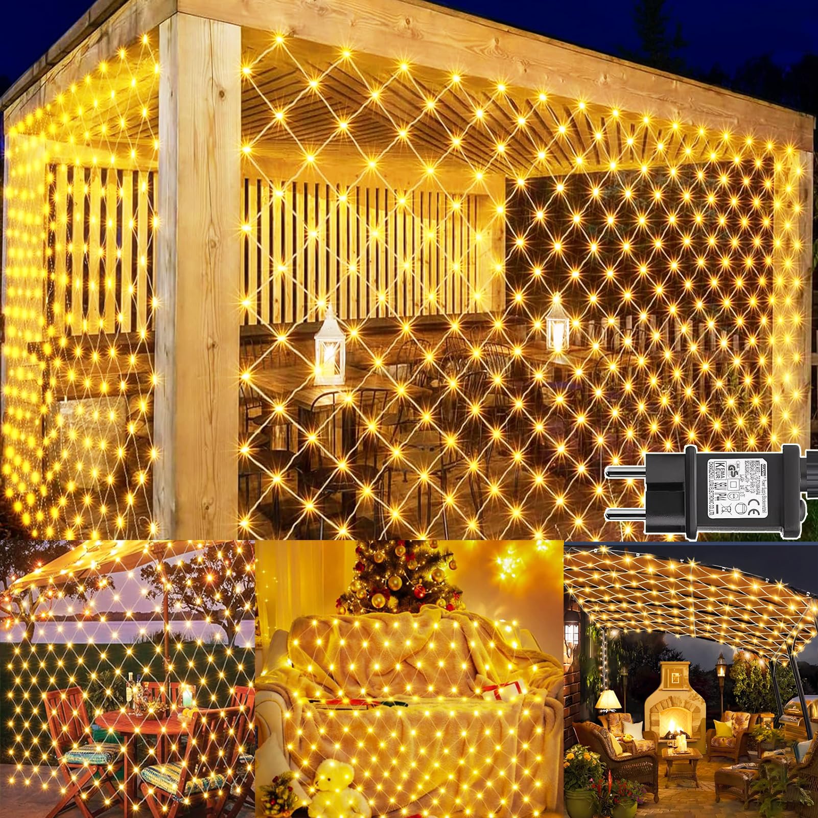 Yowin Rete Luminosa Natale Esterno 3x2M 200 LED