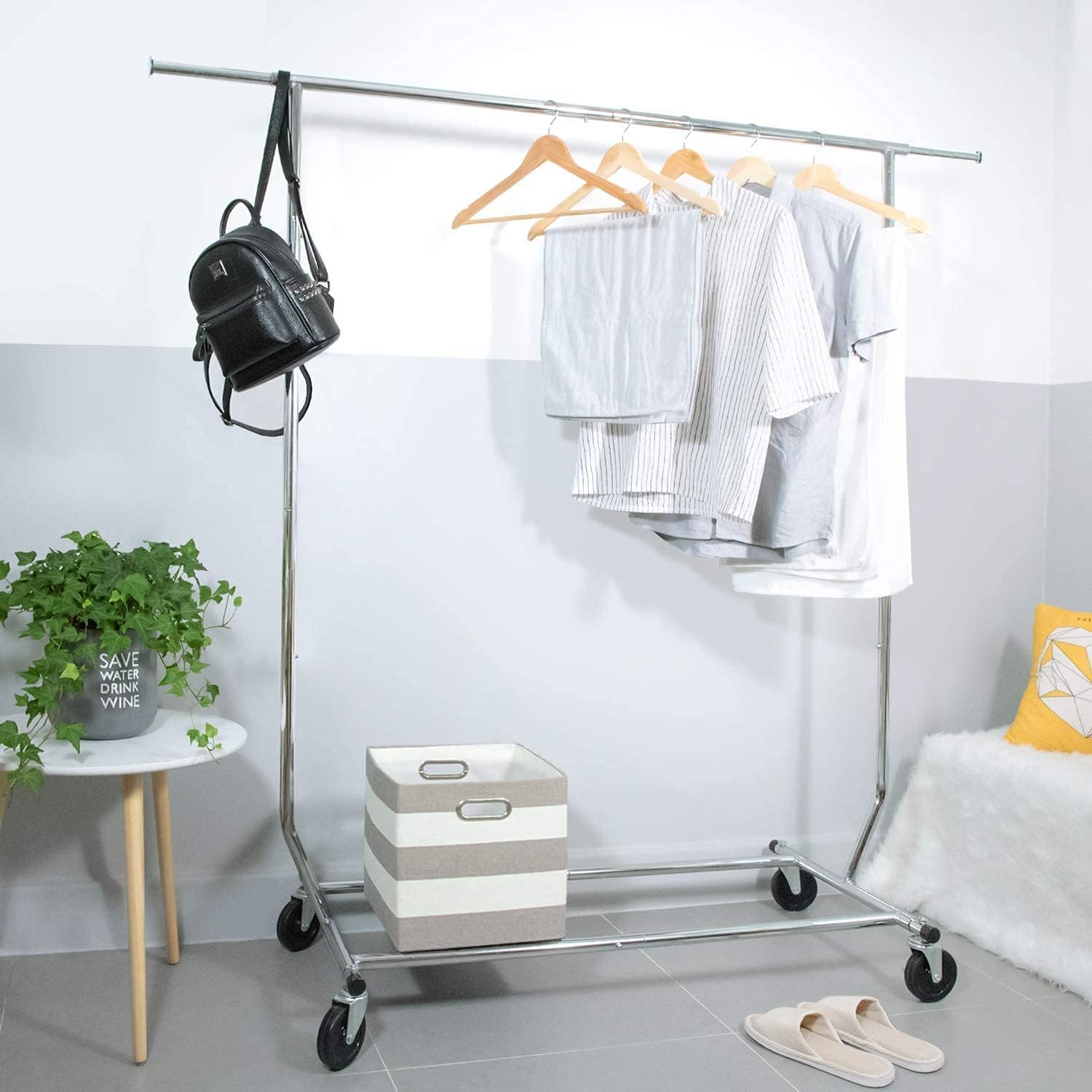 Camabel Stand Appendiabiti con Ruote Cromato - immagine 2