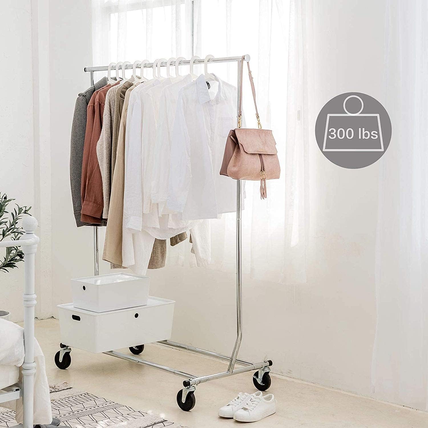 Camabel Stand Appendiabiti con Ruote Cromato - immagine 4