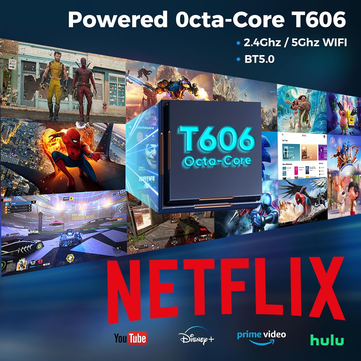 JJGJ Tablet Android con tastiera, 10 pollici Android (argento) - immagine 5