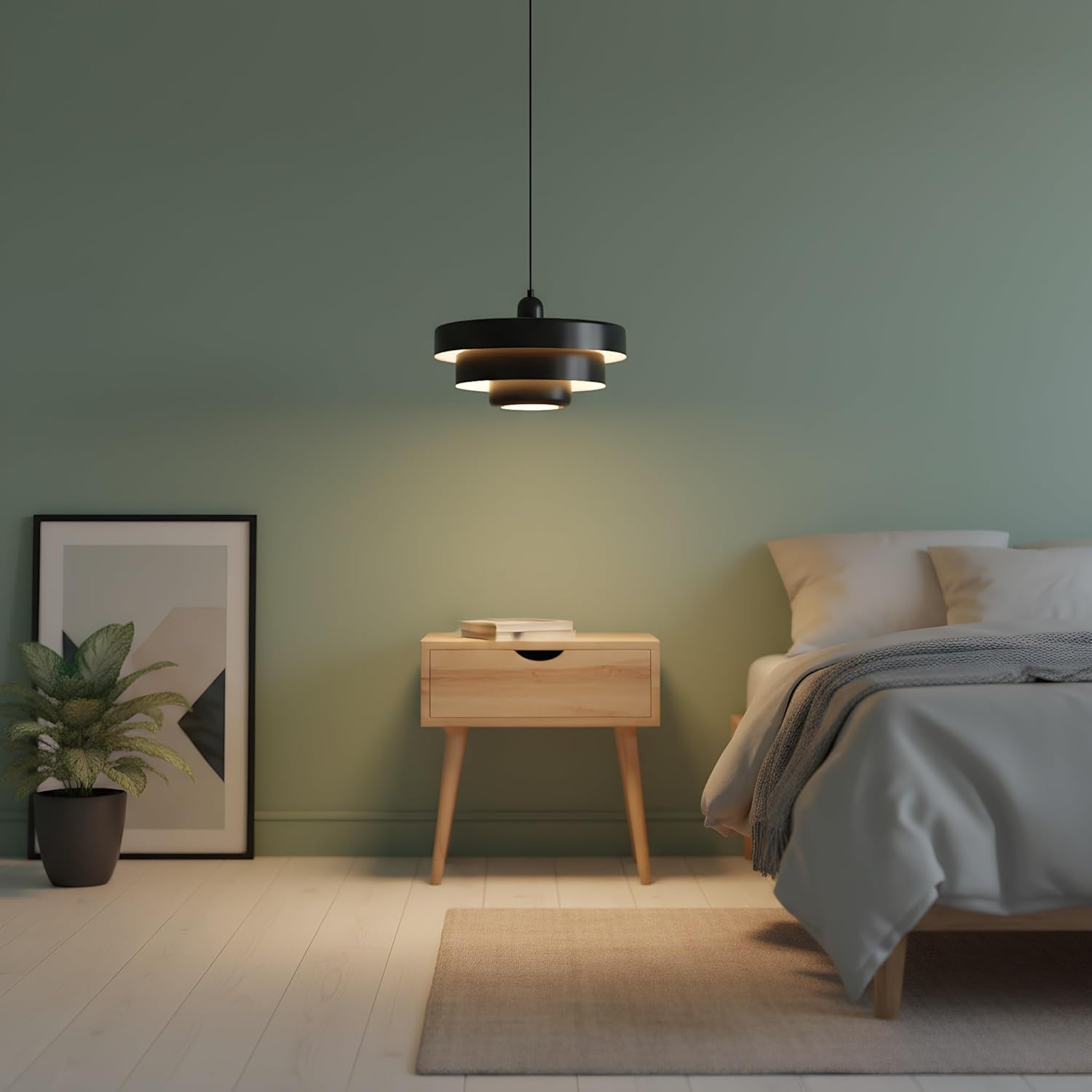 Lampada a Sospensione "MACARRON" Stile Bauhaus E27 - immagine 2