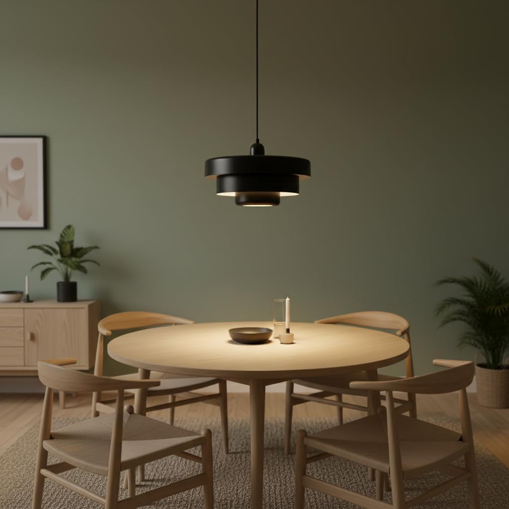 Lampada a Sospensione "MACARRON" Stile Bauhaus E27 - immagine 4