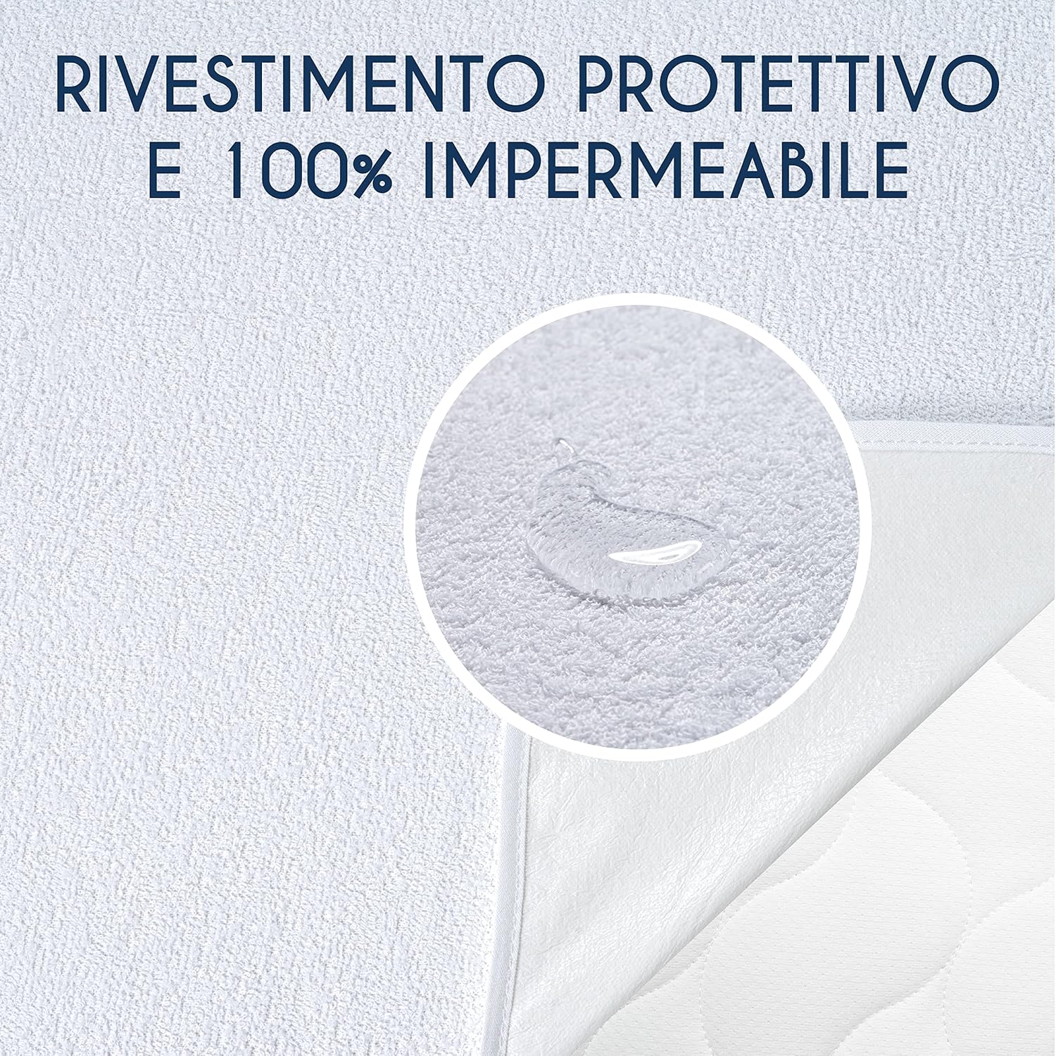 Dreamzie Coprimaterasso Culla 60x120 cm Impermeabile - immagine 3