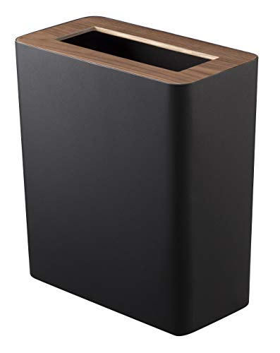 YAMAZAKI home Trash Can Pattumiera, Acciaio, Black, Taglia Unica