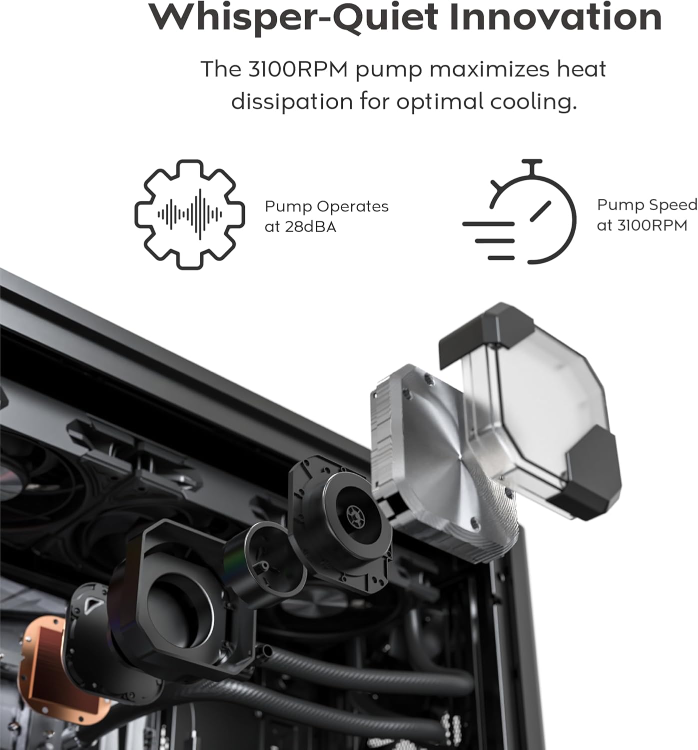 Montech HyperFlow Silent 240 Black - Raffreddatore CPU AIO - immagine 2