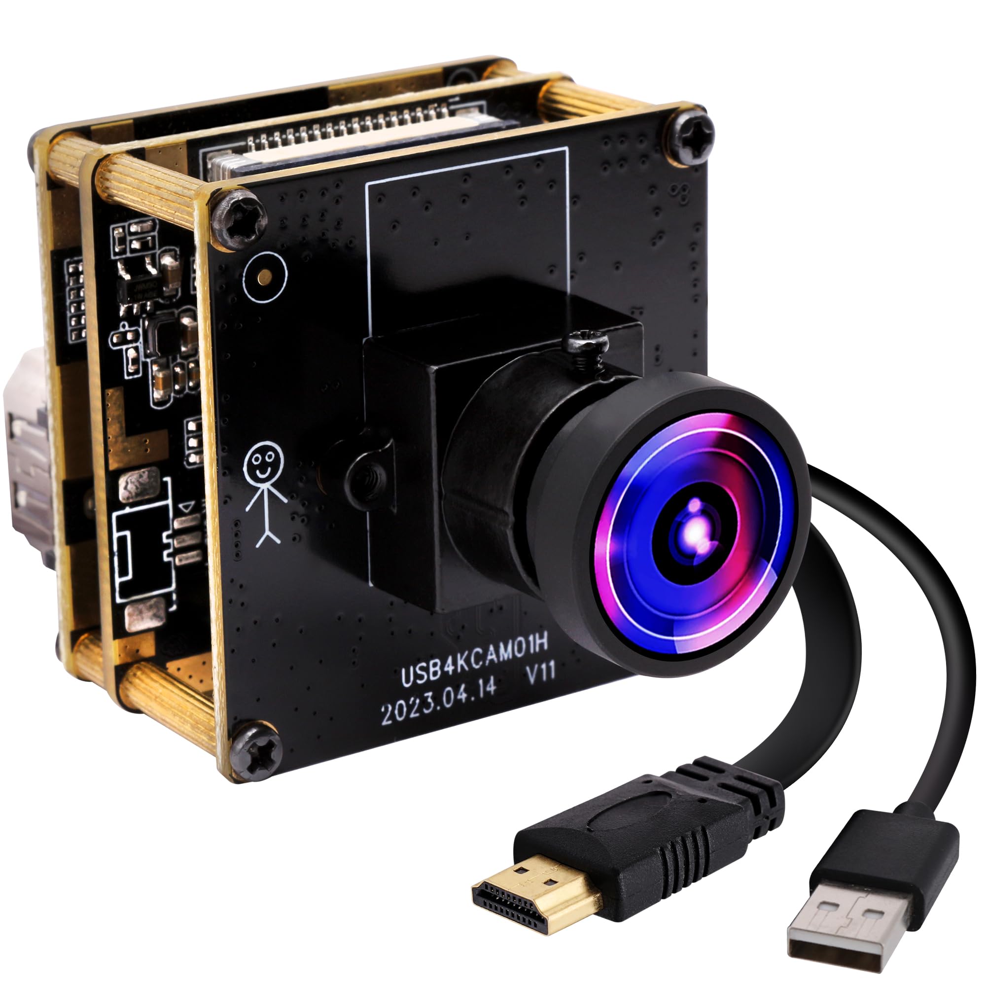 Elp Telecamera USB HDMI 4K con Uscita Simultanea