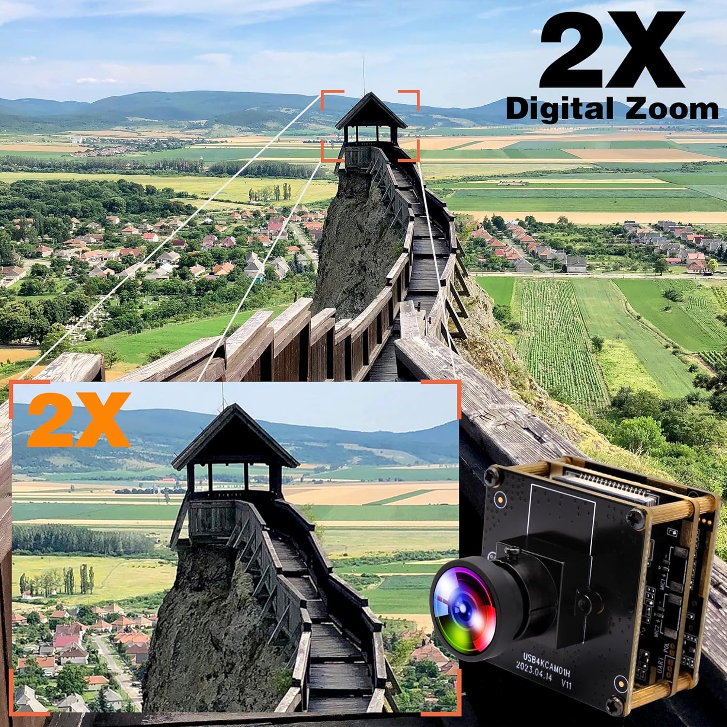 Elp Telecamera USB HDMI 4K con Uscita Simultanea - immagine 8