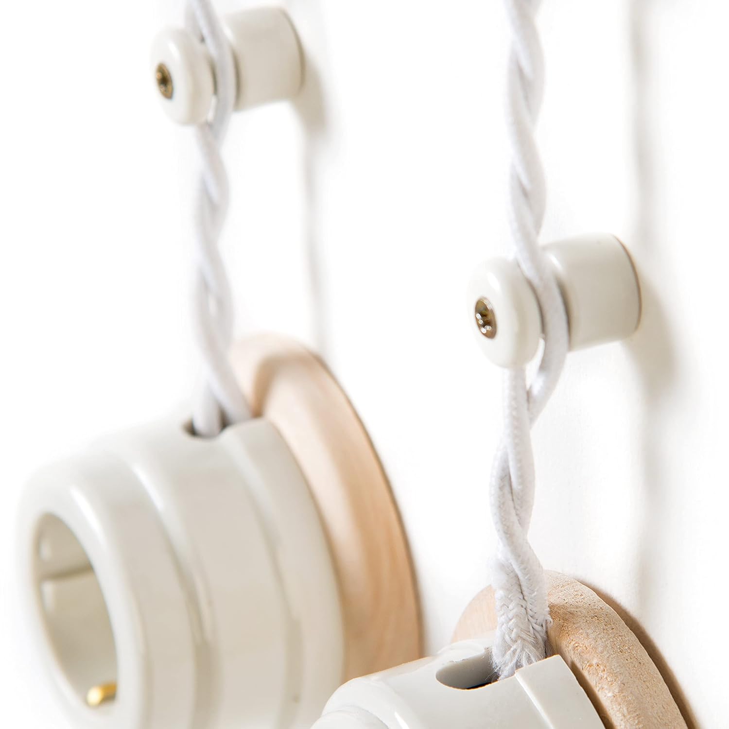 Porcellana Retrò Doppio Interruttore Serie QR1, Bianco - immagine 4