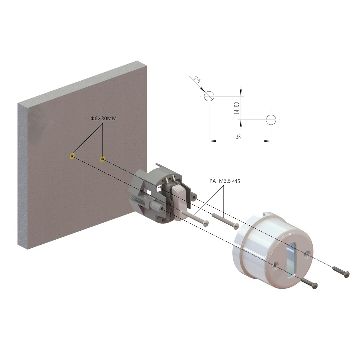 Porcellana Retrò Doppio Interruttore Serie QR1, Bianco - immagine 8