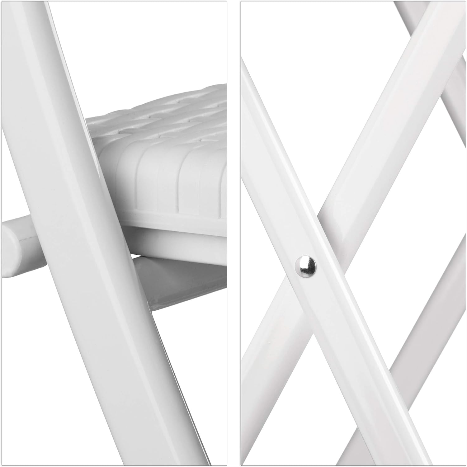 Relaxdays Sgabello Alto Pieghevole con Schienale (Set 2) - immagine 6