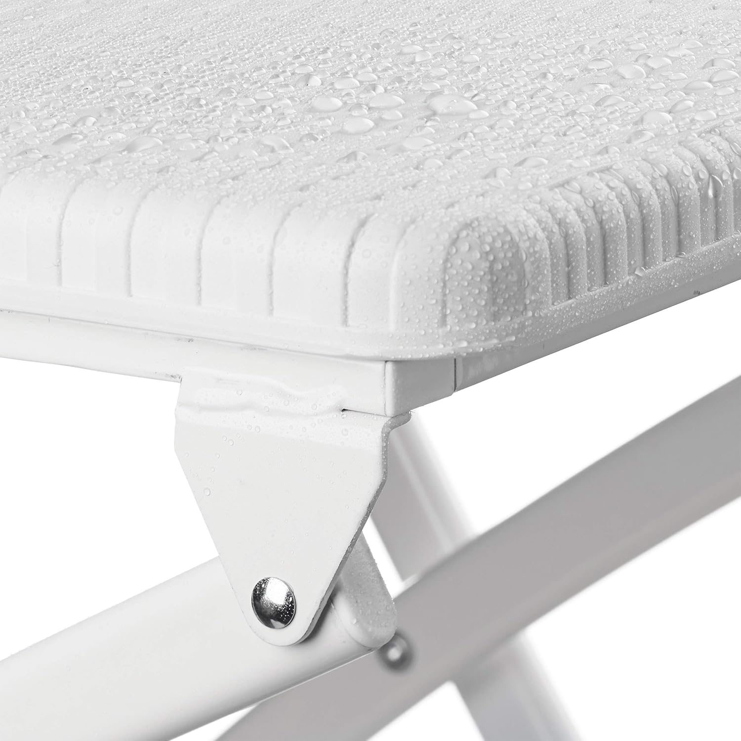 Relaxdays Sgabello Alto Pieghevole con Schienale (Set 2) - immagine 7