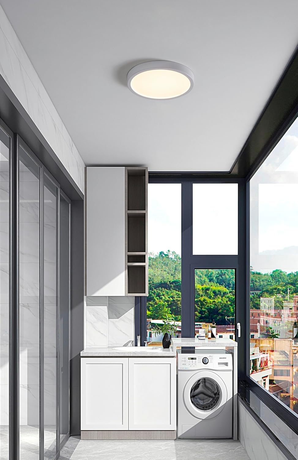 Eglo Plafoniera Argolis 2 LED per Esterni, Bianca - immagine 3